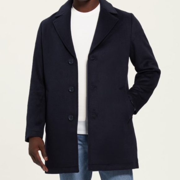 Navy Dressy Coat - Picture 2 of 2